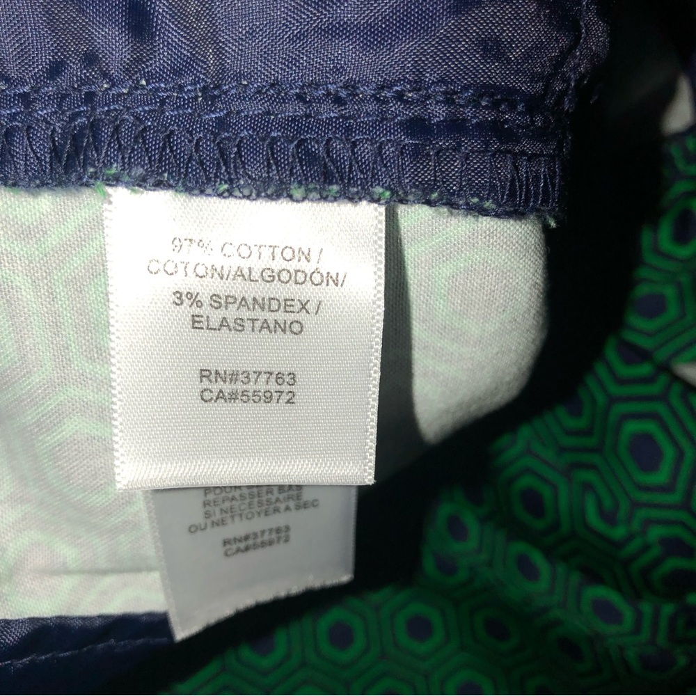 Flat front golf shorts Laundry size 10 green/blue preppy - Picture 3 of 9
